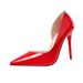 1132-3 Style Fashionable Minimalist Slim High Heels, Shallow Mouth, Pointy Hollow Out, Sexy And Slimming OL Professional_voghion.com