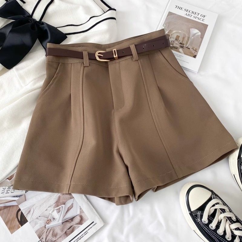 Women's Clothing Retro Simple Outer Wear High Waist A Wide Leg Pants_voghion.com