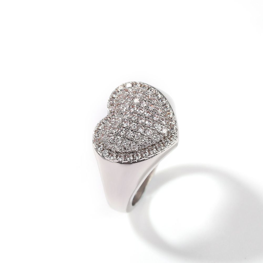 Anelli di coppia con zirconi a forma di cuore per uomo e donna, intarsiati con zirconi cubici 5A, stile hipster punk, fasce abbinate (oro/argento/oro rosa)_voghion.com