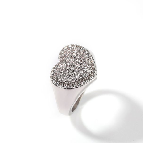 Anelli di coppia con zirconi a forma di cuore per uomo e donna, intarsiati con zirconi cubici 5A, stile hipster punk, fasce abbinate (oro/argento/oro rosa)_voghion.com