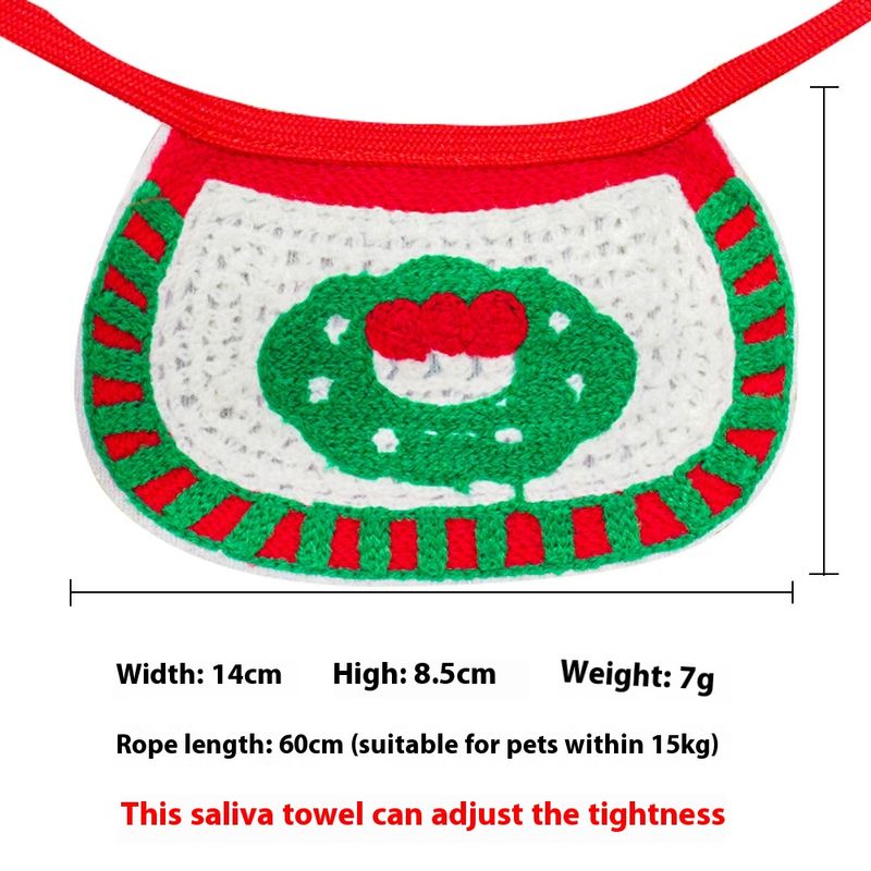 Dogs, cats, pets, Christmas hats, saliva scarves, bibs, teddy fado, bomei, autumn winter clothing and dressing supplies_voghion.com