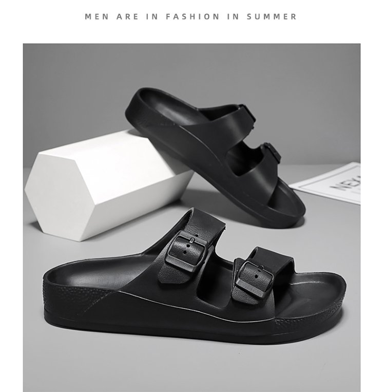  Women's Open Toe Footbed Sandals Strap Buckle Slide Slippers_voghion.com
