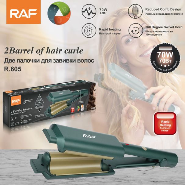 RAF European Standard Curling Iron Water Wave Curler Large Curl Egg Roll Lazy Hair Straightener_voghion.com