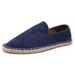 Häreschong Slip-On Schong Casual Stoffschong Lazy Linen Canvas Lazy Schong Seel Fëscherschong Handgenäht_voghion.com