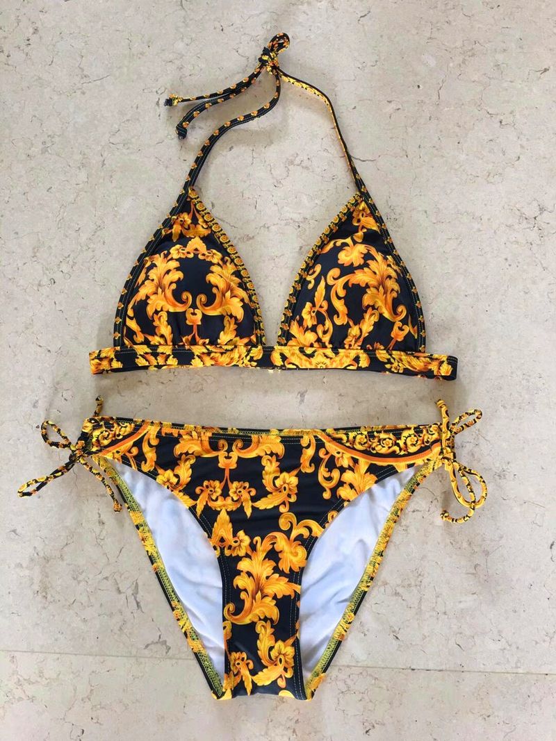 Costum de baie pentru bărbați, model nou, bikini, imprimat la modă, costum de baie pentru femei, pantaloni scurți de plajă_voghion.com