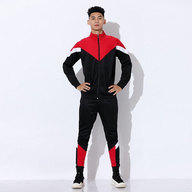 Herrenbekleidung Fußball-Trainingsanzug Langarmanzug Herren Herbst und Winter Basketballspiel Aussehen Anzug Trikot Teamuniform Bedruckte Jacke_voghion.com