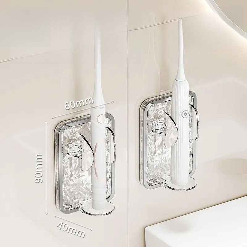 Electric Holder Wall-Mounted No-Drill Bathroom Stand Hanging Wall Shaver Storage Rack_voghion.com