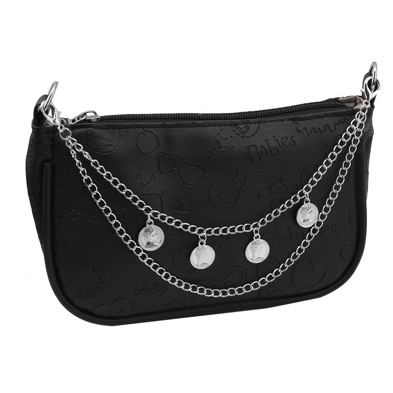 Jewelry Fashion Trend Chain Versatile Metal Single Shoulder Bag Strap Accessories_voghion.com