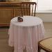 Spitze gekräuselte Tischdecke Retro Französisch runden Tisch rechteckig High-End hohl Tisch Matte Esstisch High-End_voghion.com