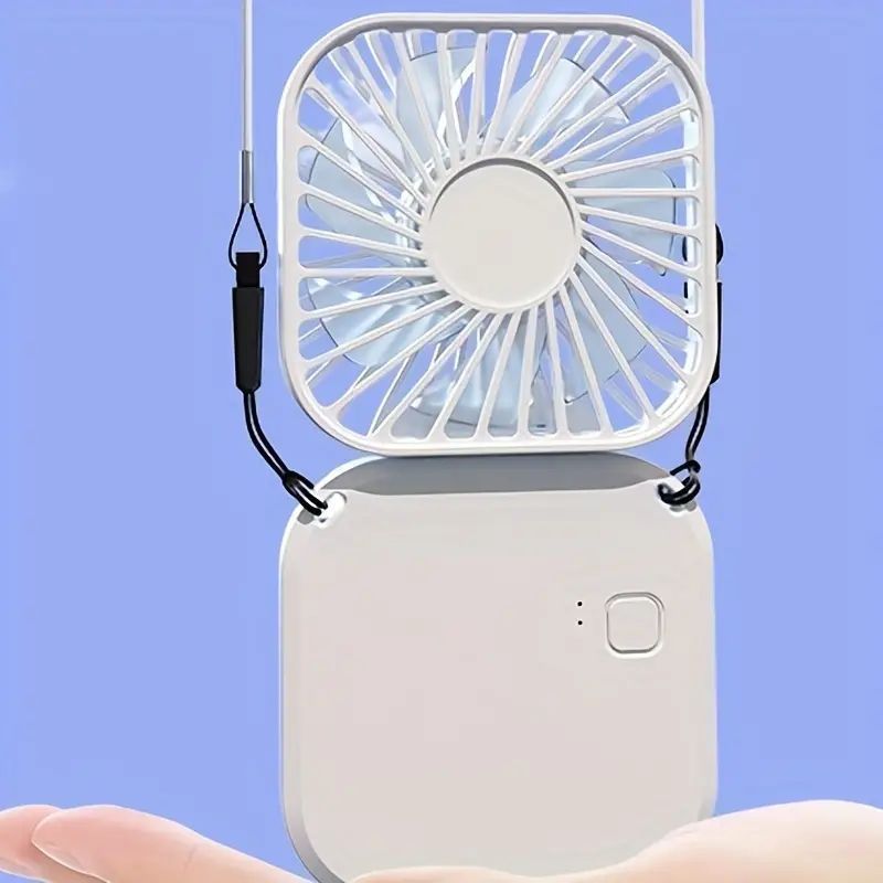 Multi-speed Handheld Neck Hanging Mini Small Fan Foldable Desktop High Battery Life Silent USB Rechargeable Portable_voghion.com