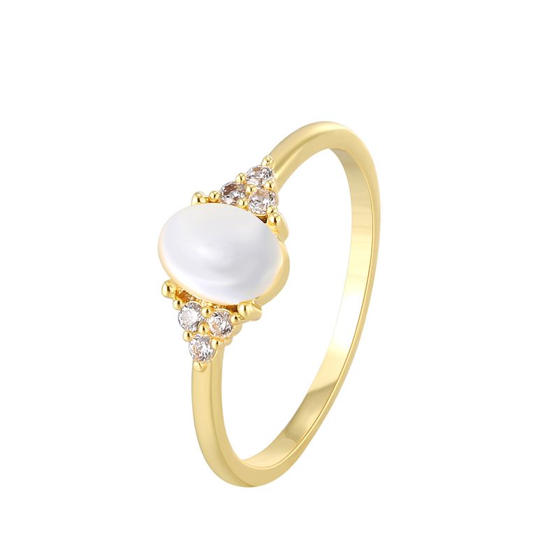 R0671 Elegante e alla moda anello a coda in zircone per donna, nuovo arrivo_voghion.com