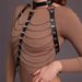 HOT UYEE Pu Leder Mode Kette Gürtel Brust Harness Korsett Bondage Punk Gothic Dessous Fetisch Frauen Kleidung_voghion.com