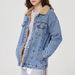 "Giacca in denim foderata in pile da donna - Cappotto invernale oversize, misto cotone con colletto in sherpa, capo streetwear essenziale per il freddo"_voghion.com