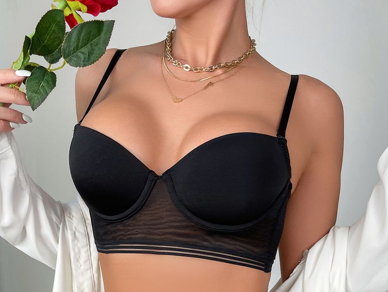 Women's Intimates Sexy Push Up Underwear Women's Soft Underwire Smooth Bra Lace Panties Bra Set Thin_voghion.com