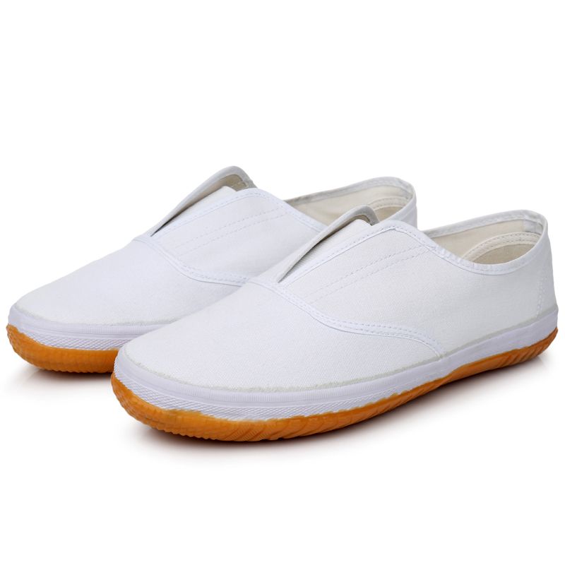 Slip-on Rubber Sole Elastic Mouth Canvas Shoes_voghion.com