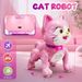 Flooyes Pets Cat, prezent dla chłopców i dziewczynek w wieku 3-12 lat, inteligentny robot STEM dla dzieci, interaktywna zabawka dla zwierząt z muzyką i tańcem_voghion.com