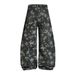 Pantalon long ample pour homme, imprimé intégral étoile à cinq branches, style camouflage cimeterre, coupe large, design urbain de niche._voghion.com