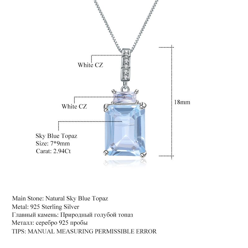 Collana con ciondolo in topazio naturale, moda, luce, lusso, alta qualità, argento sterling S925, intarsiato con pietre preziose colorate naturali_voghion.com