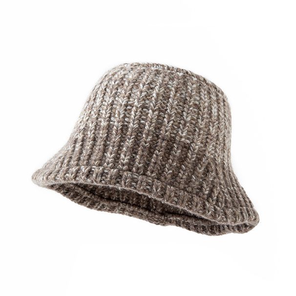 2025 Zimowy Nowy Dzianinowy Wełniany Sweter Koreańska Wersja Sieci Osobowości Modowych Czerwony Człowiek Literacki Setka Z Kapeluszem Wiadrowym_voghion.com