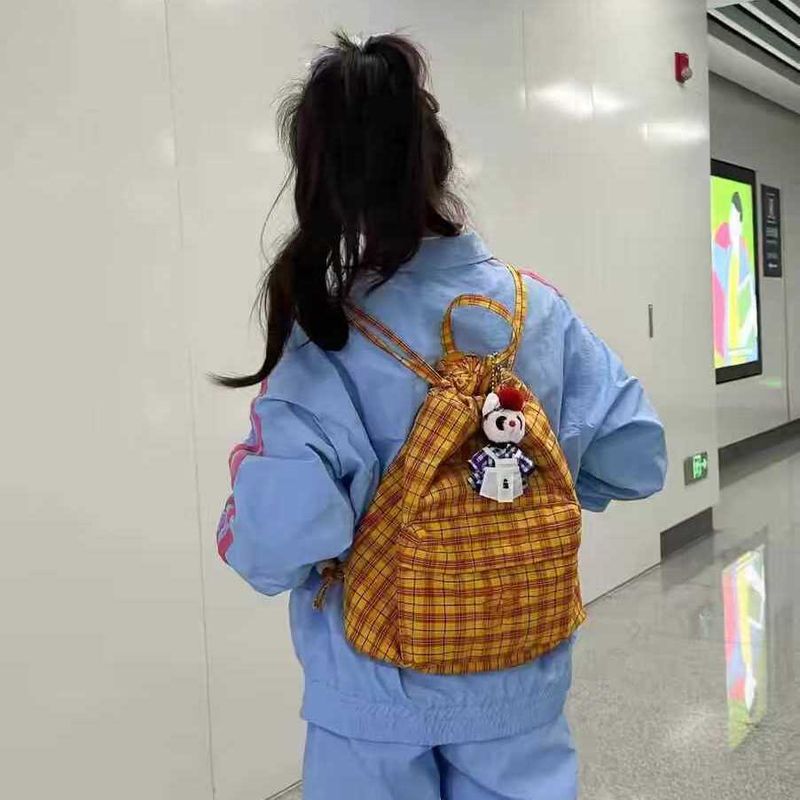2025 Neuer Perlen-Acrylperlenschmuck, süßer Damenrucksack mit großer Kapazität, einfaches Design, für Pendler geeignet, modisch, vielseitig, lässig, für den Alltag_voghion.com