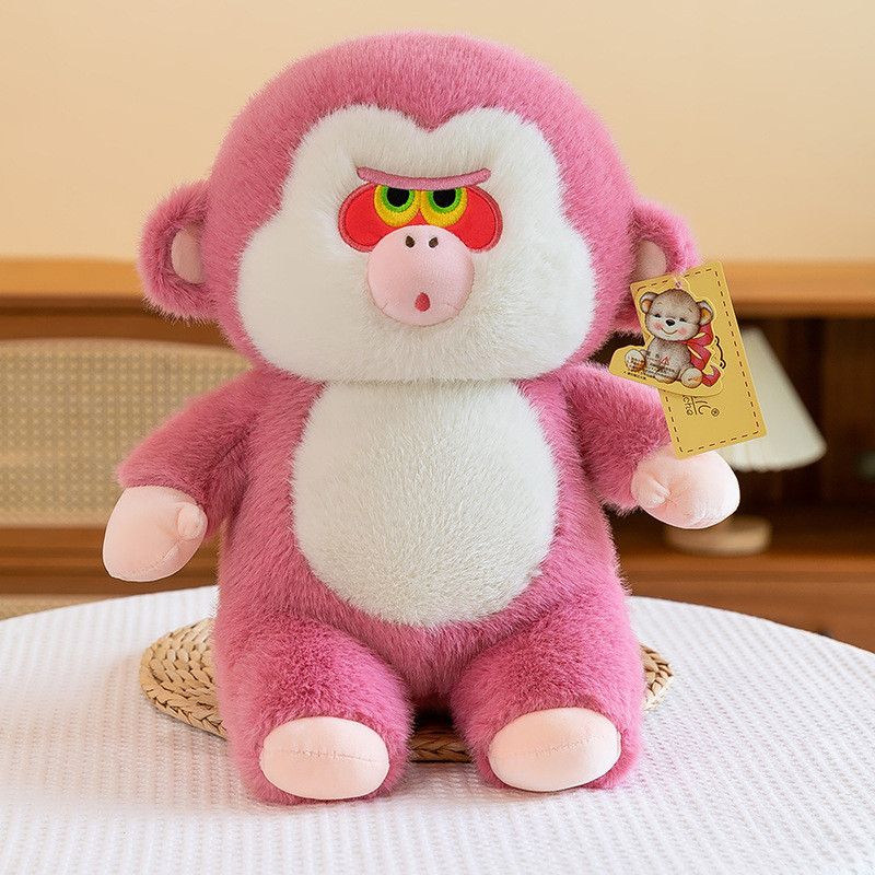 Pink Plush Adorable Gorilla Toy For Kids And Girls With Soft Plush Fabric Short_voghion.com