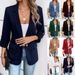 Autumn And Winter Fashion Solid Color Versatile Long-sleeved Blazer Women's Clothing_voghion.com