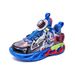 Children's New Leather Revoing Button Children's Sports Illuminated Casual Shoes, Running_voghion.com