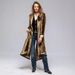Women's Clothing Velvet Long Cardigan Solid Color Retro Split Coat Windbreaker Loose Coat_voghion.com