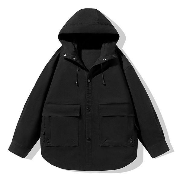 Men's Clothing New Men's Autumn And Winter Work Jackets Casual Hooded Jackets Men's Versatile Fashion Men's Jackets Men_voghion.com