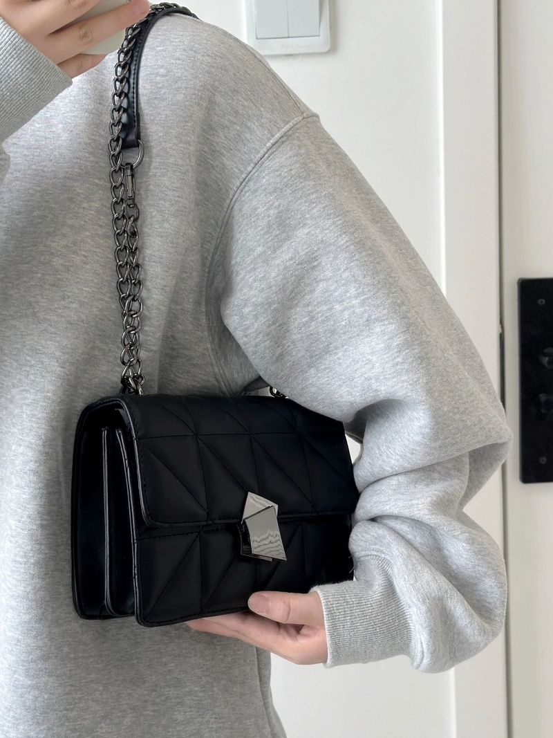 Diablo Chain Damen 2024 Neue vielseitige Lingge Square Style Elegance Light Crossbody Kleine einzelne Schultertasche_voghion.com
