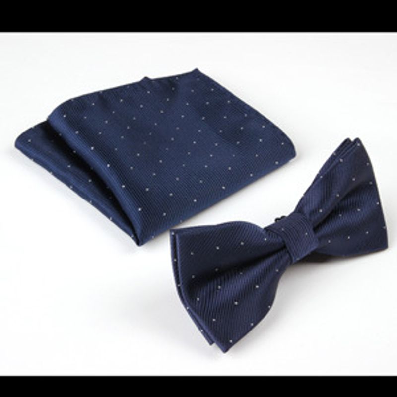 Men's Ties & Handkerchiefs scarf bow tie combination suit wholesale, single color bow tie, men's bow tie processing pattern_voghion.com