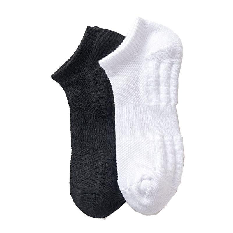 Chaussettes bateau pour hommes Chaussettes mi-tubes d'été Chaussettes courtes fines Bas en coton de couleur unie Chaussettes de sport blanches Demi-serviette Longueur du bas_voghion.com