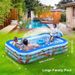 Piscina inflable con cabeza de elefante y chorro de agua de 2,5 m para exteriores, césped, juegos infantiles_voghion.com