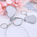 Portable Two-side Folding Make Up Mirror Mini Makeup Compact Key Chain Pocket Mirror Women Cosmetic Mirrors Key Ring_voghion.com