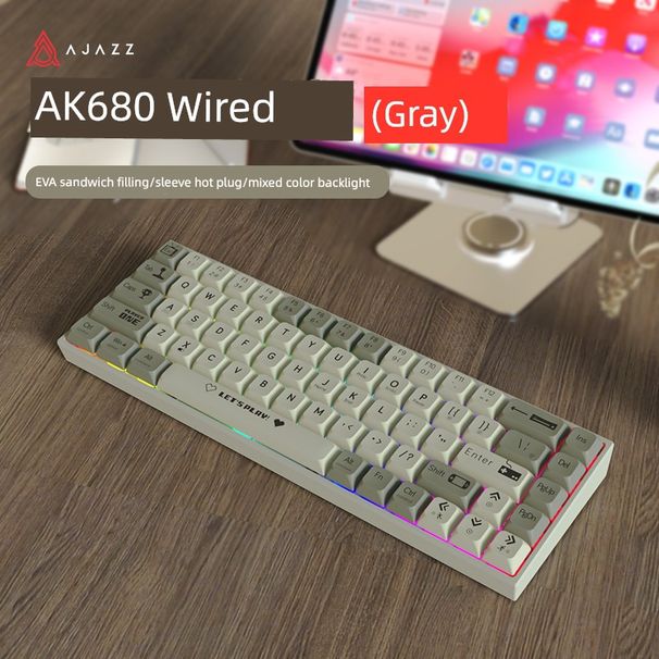 azz Ak680 Nical žična računalniška tipkovnica z 68 tipkami, posebej za igranje iger_voghion.com