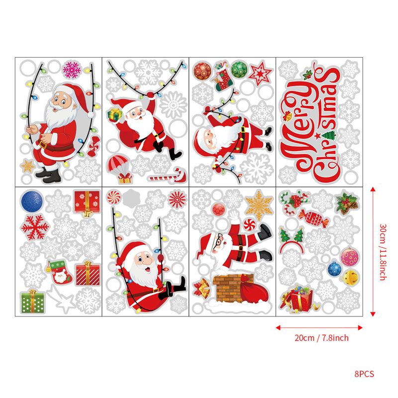 Door and window electrostatic JC-B07 tree Merry Christmas wall sticker_voghion.com