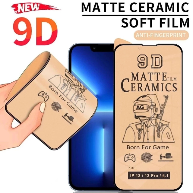 5-piece soft matte ceramic film for iPhone 13 11 14 Pro Max 12 Mini 8 7 Plus screen protector_voghion.com