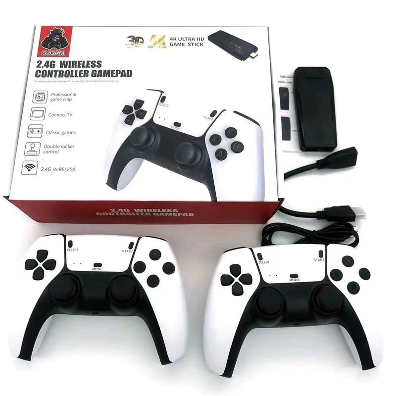 4K HD Home Connected TV Game Console Dual Wireless Controller Joystick Classic FC Arcade_voghion.com