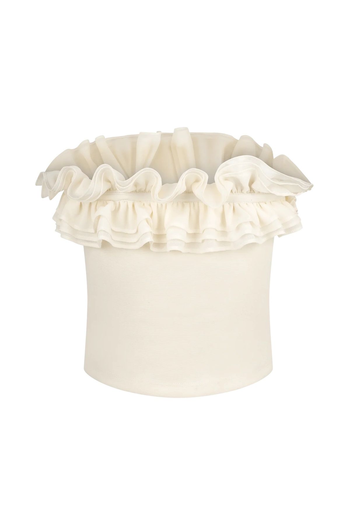 2025 New Women's Ruffled Strapless Knitted Top And Skirt Set With High Waist Design_voghion.com