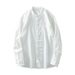 Men's Clothing New Stand Up Collar Shirt Long Sleeved Pure Cotton Men's Casual Linen Shirt Men's Trendy_voghion.com