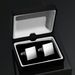 Gemelli quadrati in metallo con bottone a pressione da uomo, accessori per camicie, molto venduti_voghion.com