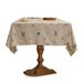 Linen High End Embroidered Tablecloth High End Light Luxury Small Fresh Style Thickened Tablecloth Coffee Table Cover_voghion.com