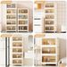 19.69 Door 5 Side Wide With C 19.69×11.81×50.00 Bins Folding Storage Storage Tiers Collapsible Storage Plastic Magnetic Cabinet_voghion.com