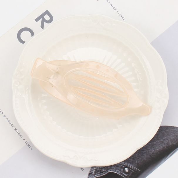 PC Parlak Mat Kadın Ördek Gagası Saç Tokası Basit Tembel Stil Saç Aksesuarları_voghion.com