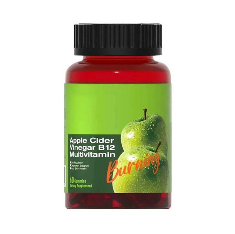 Apfelessig B12 Multivitamin-Gummibärchen | 60B KBE Probiotika für eine gesunde Verdauung | Gentechnikfrei und glutenfrei_voghion.com