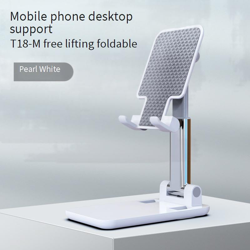 Adjustable Foldable Phone Stand Holder For Desk, Compatible With Smartphones & Tablets, Universal Alloy Mobile Stand For Office, Home, Watching Videos_voghion.com