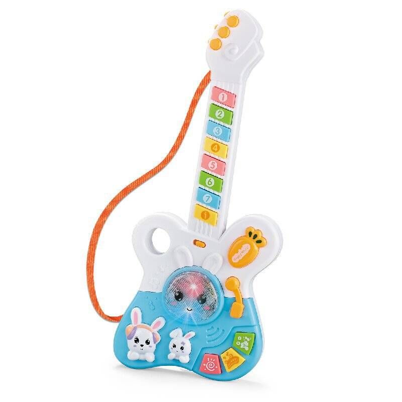 Elektronisches Gitarren-Musikinstrument-Spielzeug für Kinder, multifunktionale Aufklärung, Musizieren, Intelligenzentwicklung, Interessenförderung_voghion.com