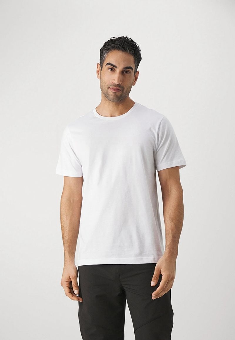 T-shirt ample à manches courtes pour homme, 100 % coton, avec logo de marque, décontracté, respirant, à la mode, pour l'extérieur_voghion.com