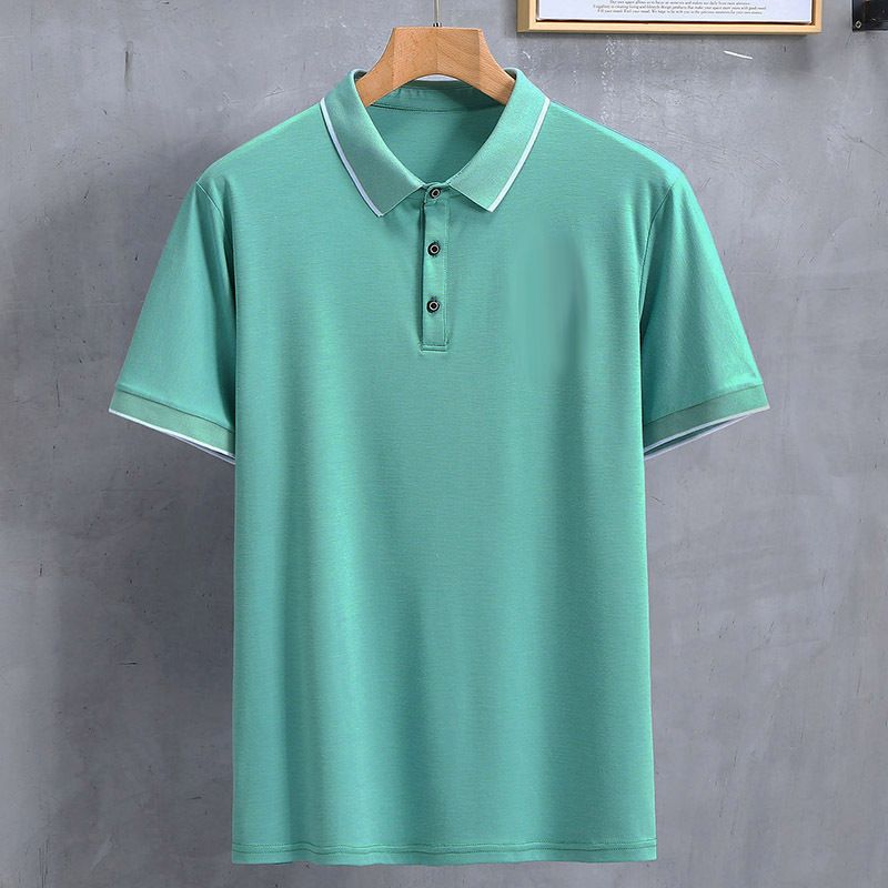 Herrenbekleidung in Übergröße, Sommer, neues kurzärmliges Poloshirt für Herren, dünn, Übergröße, lockeres Revers, kurzärmliges T-Shirt für Jungen_voghion.com
