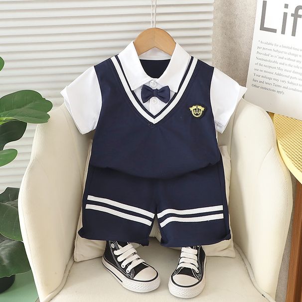 Kannerkleeder Revers Schéin Jongen Summerkostümer_voghion.com